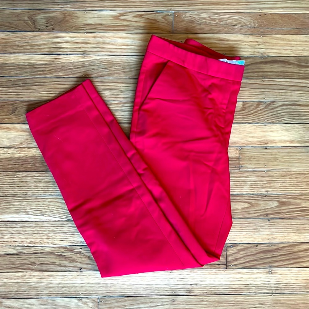 Calvin Klein Red Slim Fit Dress Pants | Size 2